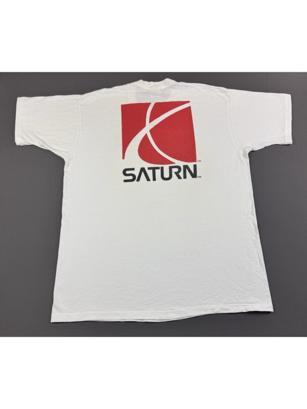Rare Vintage 90s Saturn GM Motors Cars Aylmer Quebec Dealership Promo Tee FOTL